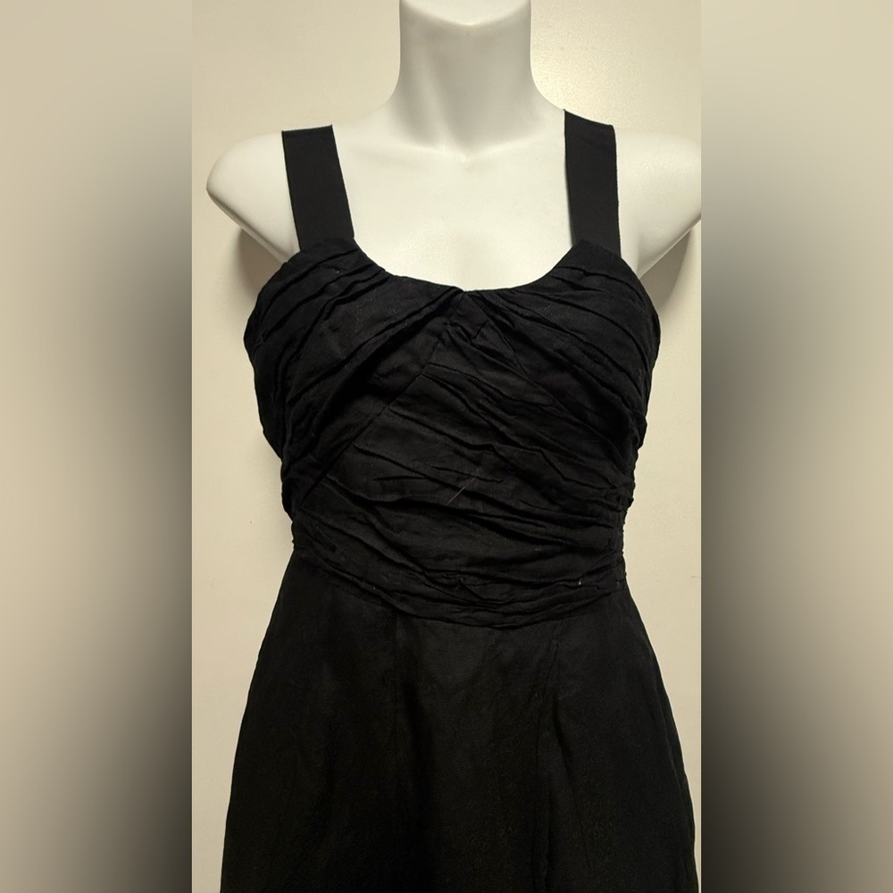 J. Crew Black Ruched Sheath Mini Dress - Picture 2 of 9